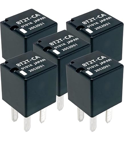 5PC High Power Relay Set - Replacement For Ford 8T2T-CA & 8T2T-0101K-CA - Various Models