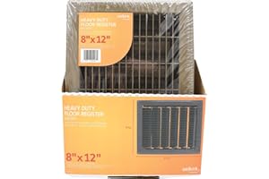 AMERICAN METAL PRODUCTS 400b8x12 8 X 12 Brown Floor Register