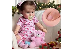 JIZHI Lifelike Reborn Baby Dolls - 20Inch-Real Baby Feeling Realistic-Newborn Baby Doll Adorable Smiling Real Life Baby Dolls with Gift Box for Kids Age 3