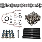 SUSUCAR Sloppy Stage 2 Camshaft Kit for LS LS1 LS2 LQ4 LQ9 4.8 5.3 5.7 6.0 6.2L E1840P (Camshaft, Springs, Seals, Pushrods, Gaskets)