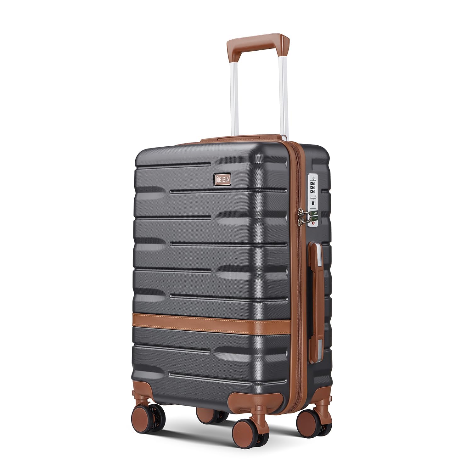 Photo 1 of NEISIA Carry On Luggage Sets,20 Inch Carry-on Suitcase with Spinner Wheels,PC+ABS Lightweight Hardshell with TSA lock,Airline Approved YKK Zippers (gray)