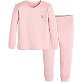 moimoln 6M-8Y Modal Cotton Solid Soft Breathable Baby Toddler Boys Girls Snug fit Pjs Long Sleeve Pajamas Set Sleepwear Daily