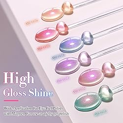 Double Rhythm Cat Eye Gel Nail Polish Set of 6 Same