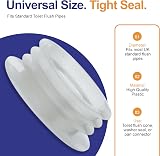 PlumbEZ Universal Clear Pipe Inlet Pan Connector Flush Cone Seal view 2