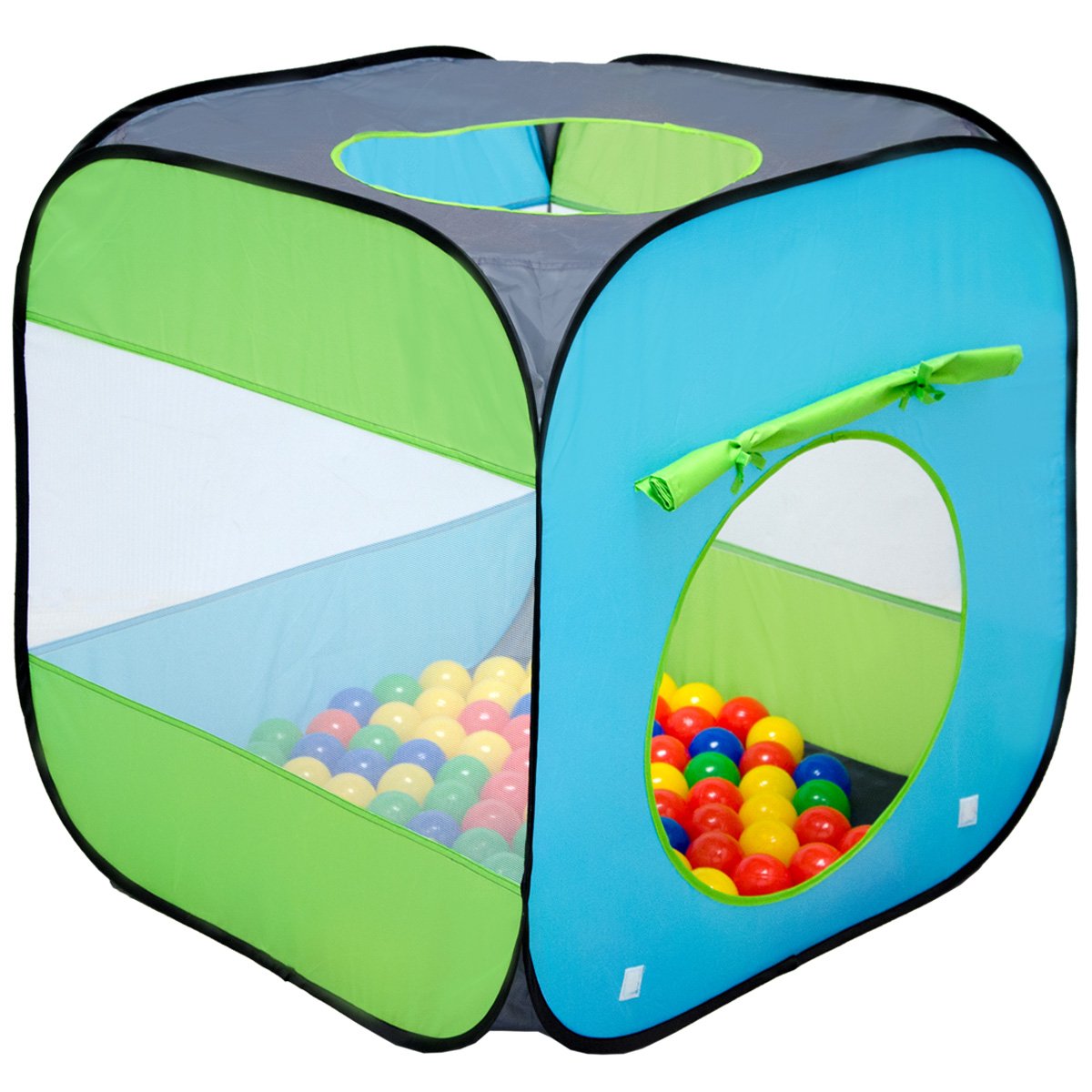 LittleTom Play Tent 70x70x72cm pop-up ball pit toy for little kids Blue