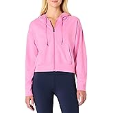 Amazon Essentials Women's Athletic Soft Performance Lightweight Cropped Zip Up Workout Hoodie, Space Dye