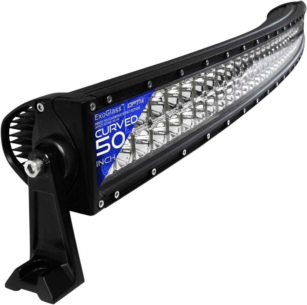 OPT7 C2 Series 50" Curved Off-Road CREE LED Light Bar and Harness (Flood/Spot Auxiliary Lamp 24800 lumen)