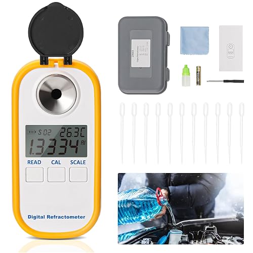 Helivivfy 5 in 1 Urea DEF Tester Coolant Refractometer, Digital ...