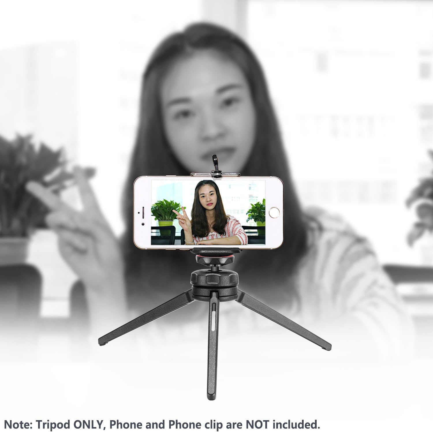 Neewer Mini Tabletop Tripod Stabilizer Grip, Lightweight Portable Aluminum Alloy Stand with Swivel Ball Head for DSLR Cameras, Smartphones, Video Camcorders up to 6.6 pounds/3 kilograms (Black) : Camera & Photo