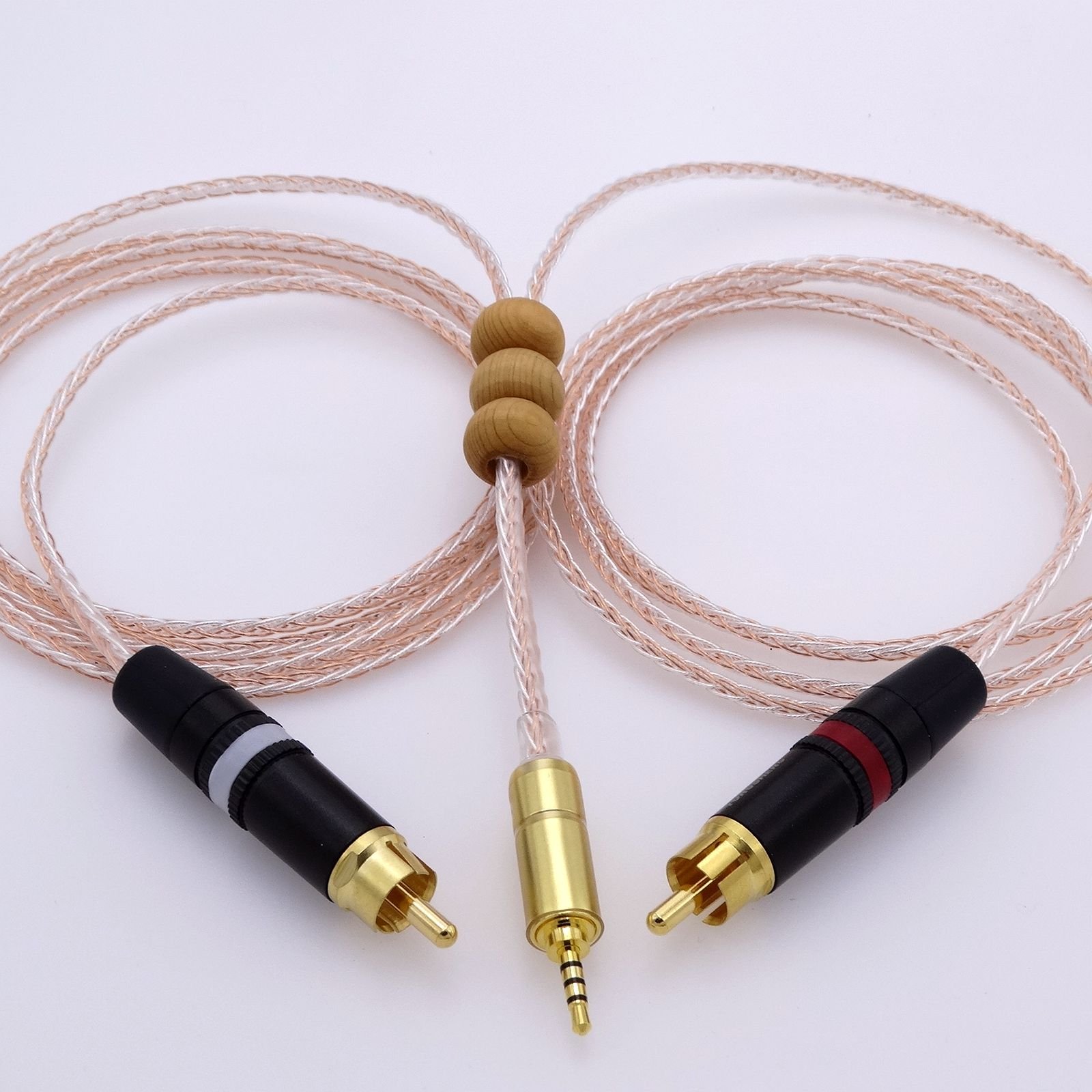 1Meter 2.5mm TRRS Male to 2 RCA Audio Adapter Cable for Astell&Kern AK100II, AK120II, AK240, AK380, 