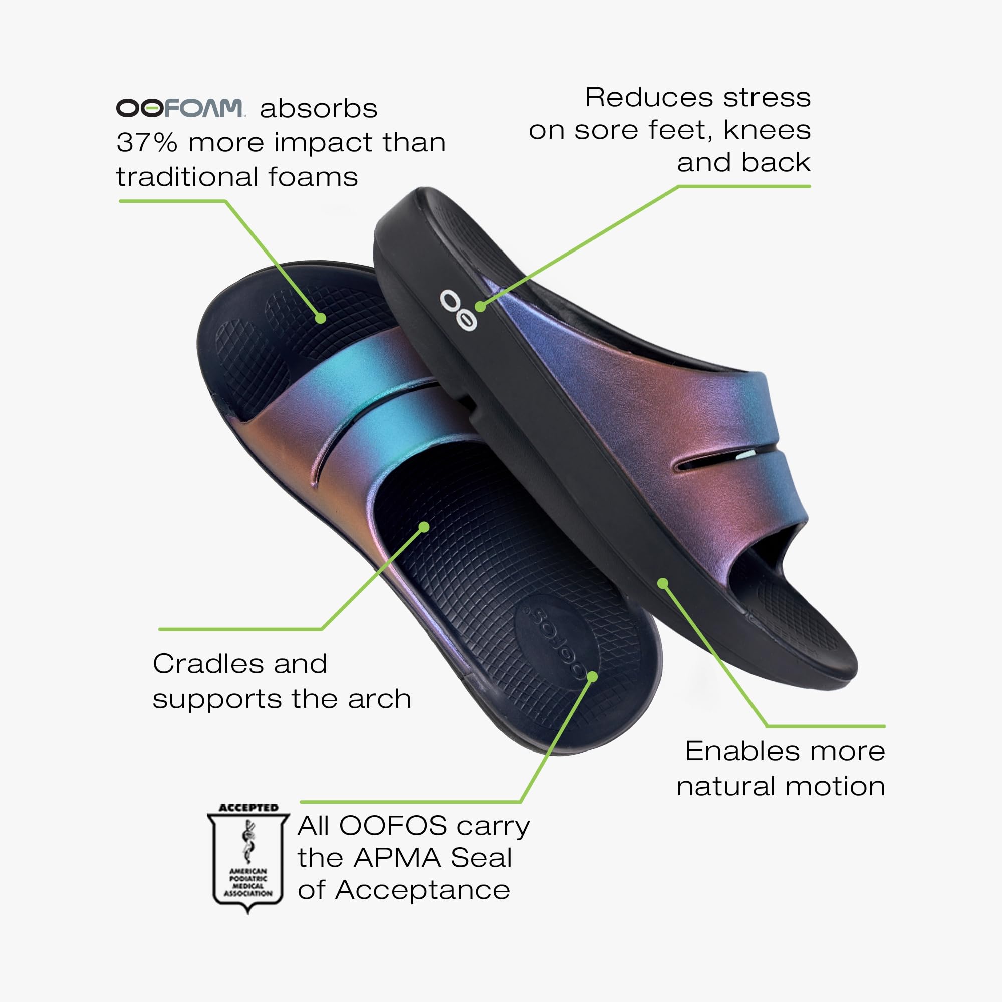OOFOS Women's Ooahh Luxe Slide Slipper