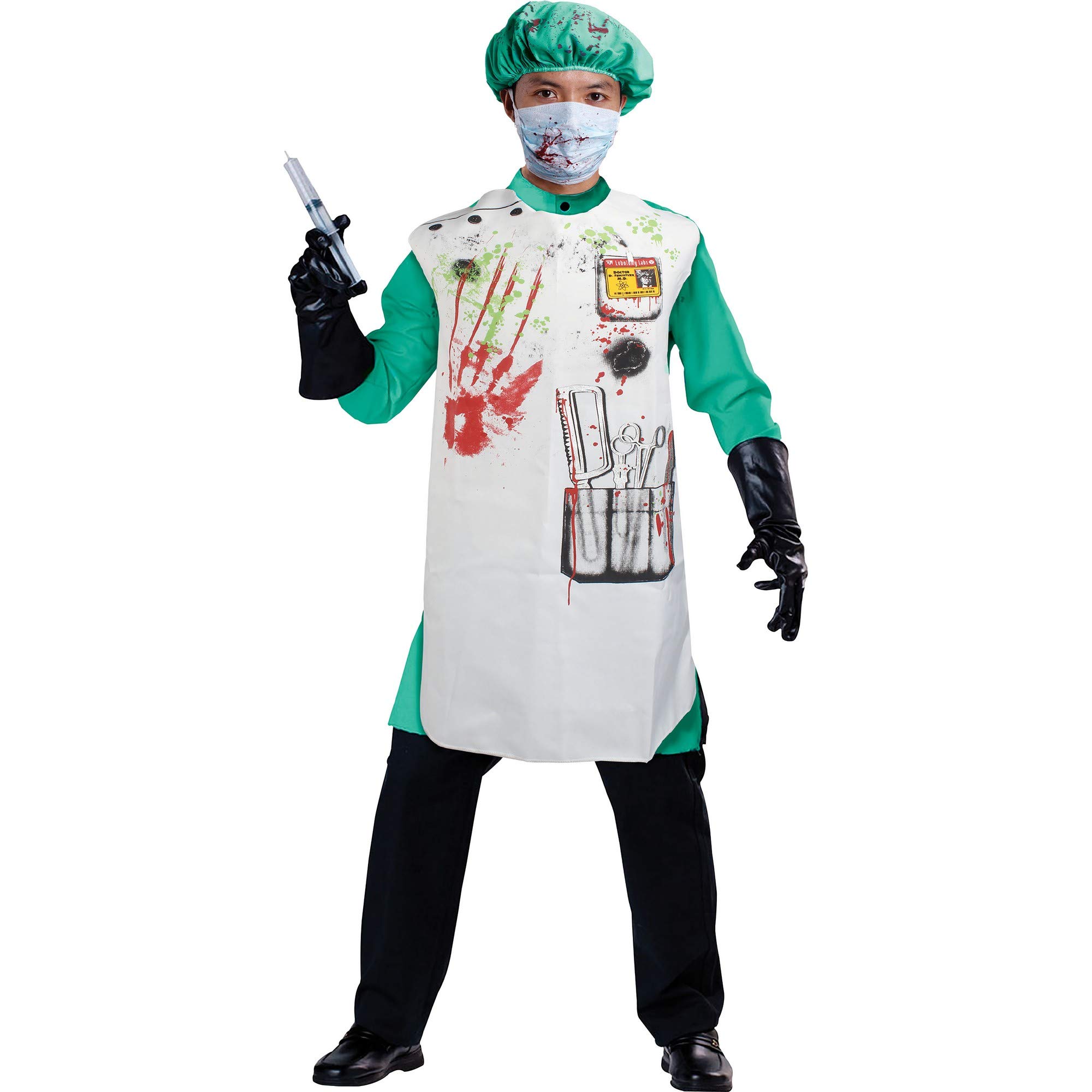 Bristol Novelty DS165 Doctor Set Bloody (Apron and Hat), One Size