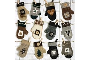 Boston International IHR Winter Holiday Christmas 3-Ply Paper Napkins, 20-Count Cocktail Size, Advent Joy