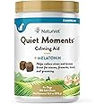 NaturVet Quiet Moments Calming Aid Dog Supplement, Helps Promote Relaxation, Reduce Stress, Storm Anxiety, Motion Sickness for Dogs (Quiet Moments, 180 Soft Chews)