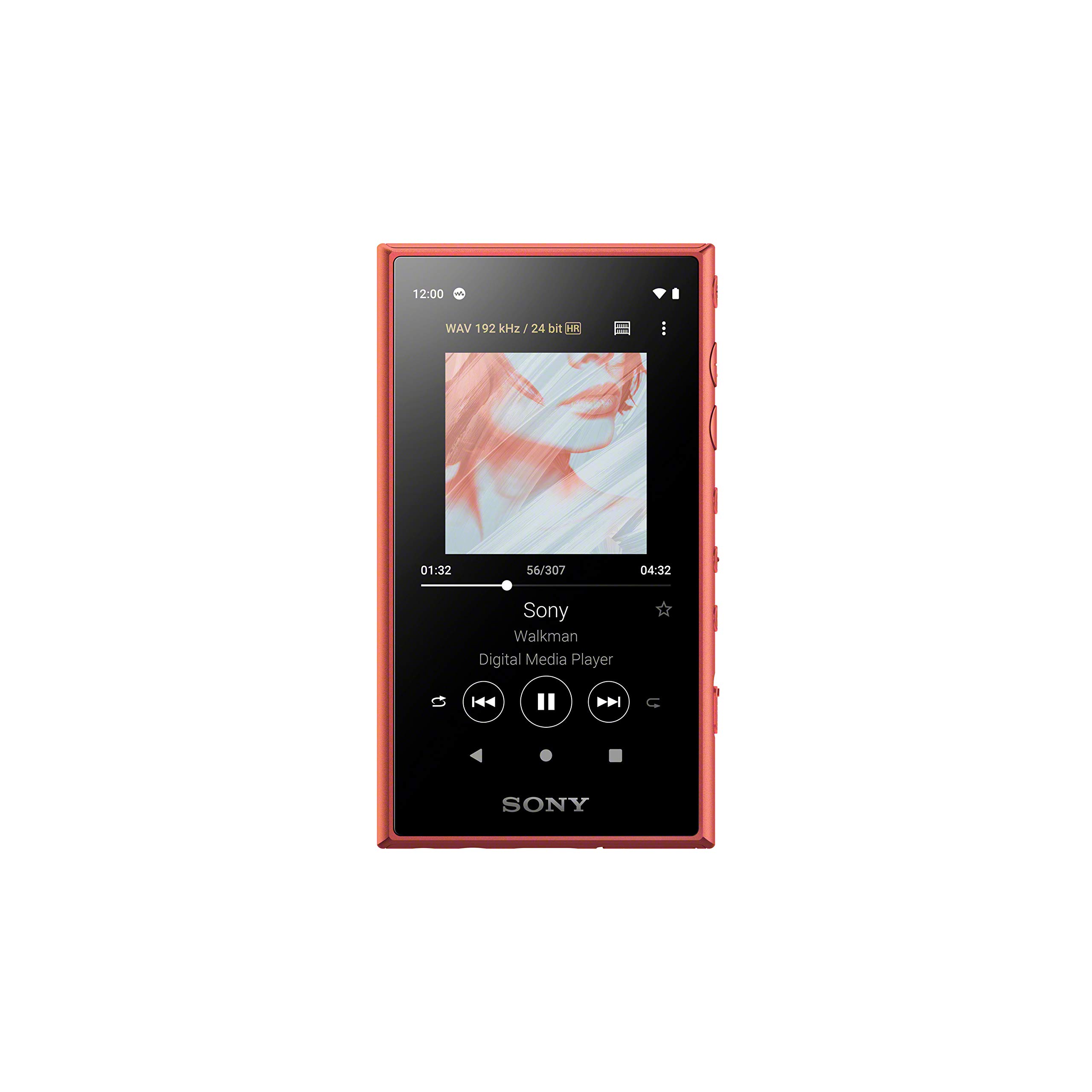 Sony Nw-A105 16GB Walkman Hi-Res Portable Digital Music Player with Android 9.0, 3.6" Touch Screen, S-Master Hx, DSEE-Hx, Wi-Fi & Bluetooth and USB Type-C - Orange