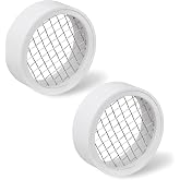 PVC Termination Cap Stainless Steel Mesh Screen Round Vent Cover 2 Pack | Furnace Roof Exhaust Pipe End Cap, Durable Vent Cap for Drain &amp; Ventilation System, 2" Inner &amp; 2.39" Outer Diameter