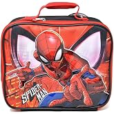 Bioworld Kids Insulated Lunch Bag with Handle &ndash; Spiderman Rectangle Lunch Bag Design &ndash; Reusable Soft Cooler Lunch Box for Boys &amp; Girls, School, Daycare &amp; Travel