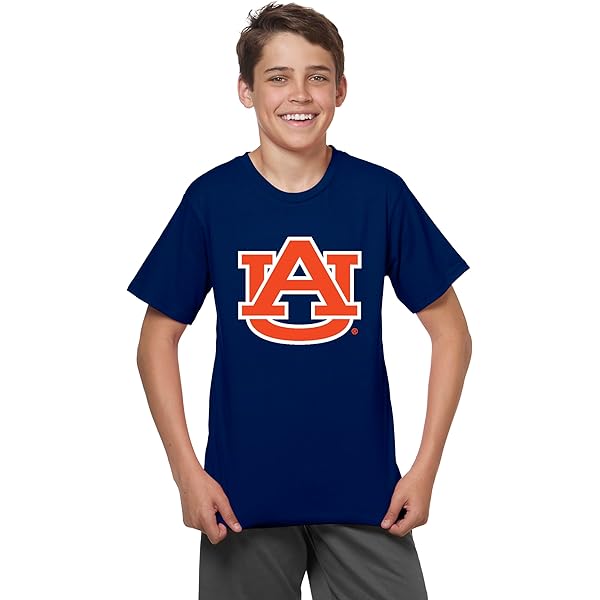 Little King NCAA Youth Tee - Big Time Logo Short Sleeve Shirt For Boys, Team Colors