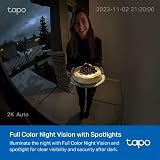 Tapo D210 Wireless Doorbell Camera 2K 3MP Battery Video Full Color Night Vision view 6