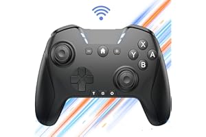 UNIHOW Bluetooth Controller for Switch/Mac/PC/Steam/Mobile Phone/iOS/Android//TV/iPad/Table/Apple Arcade MFi Games, switch pro controller wireless with Adjustable Dual Motion,Turbo,Macros,6-Axis,Wake Up for Black Myth: Wukong
