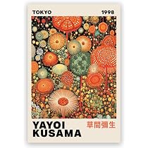 Amazon.com: TqzQuilyan Retro Yayoi Kusama Poster Colorful Sea ...