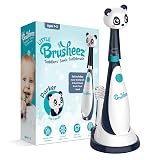 Brusheez Little Toddlers’ Sonic Toothbrush - Safe & Gentle Toothbrush for Ages 1-3 with Built-in, Light-Up 2-Minute Timer, Extra Brush Head, & Storage Base for First-Time Brushers (Parker The Panda)