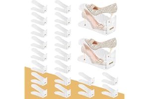 TOOKNIN 20PACK Shoe Slots Organizer, Shoe Stackers Organizer for Closet Shoe Stackers for a Pair of Shoes Shoe Space Savers Shoe Rack Holder for Closet Organization