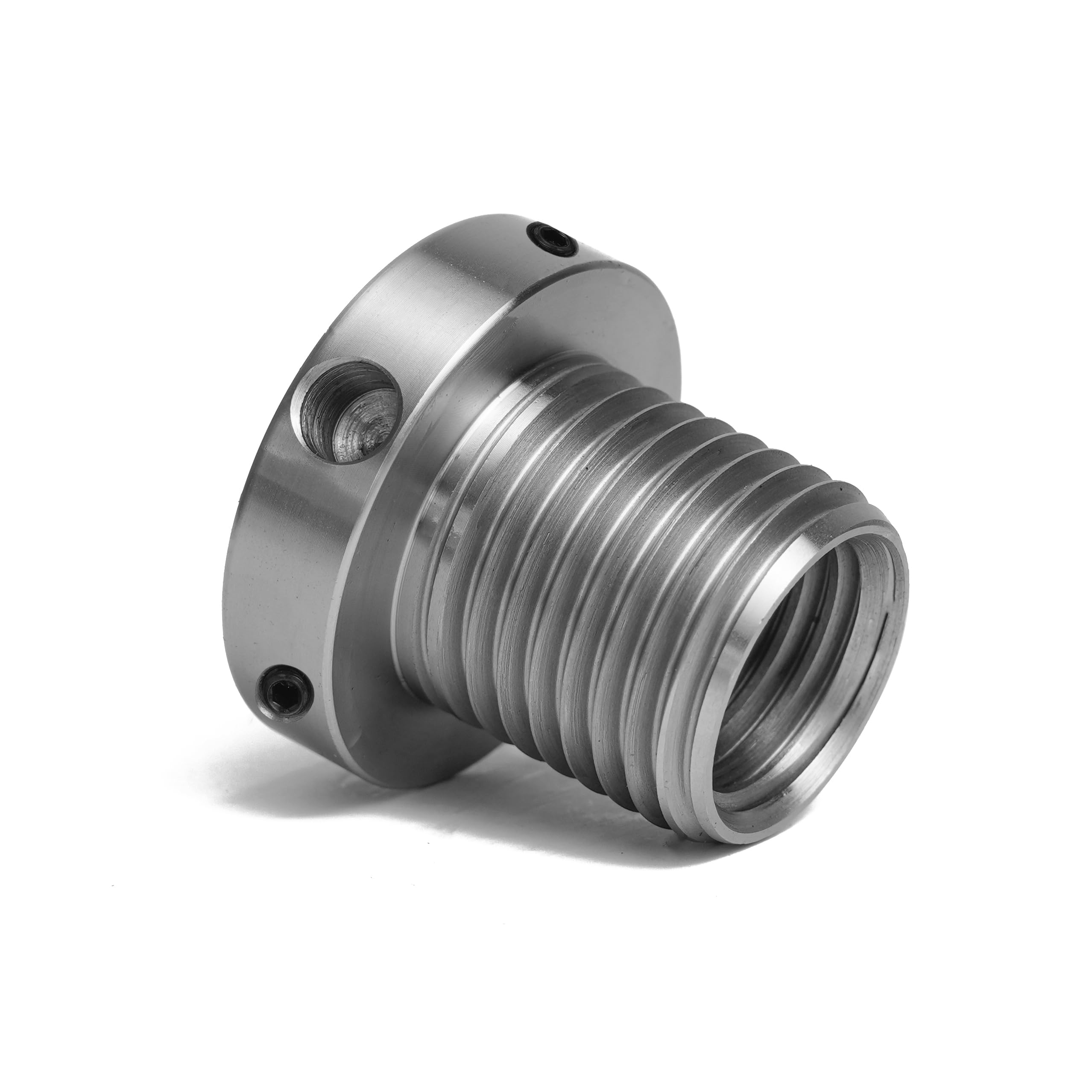 Photo 1 of 1"x8TPI Female to 1-1/4"x8TPI Male Thread Adaptor for Woodworking Lathe Headstock Spindle Woodturning. Fitted with jackscrews for safety reverse turning.