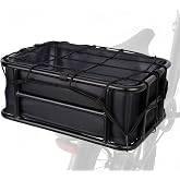 Lambolt Rear Rack Bike Basket for E-Bikes &amp; Bikes - Heavy-Duty Bicycle Basket with Waterproof Liner, Cargo Net &amp; Rain Cover - Great for Groceries, Dogs, Pets &amp; Daily Commutes