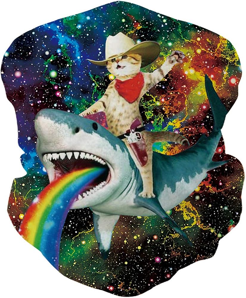 RAISEVERN Face Coverings Seamless Rave Bandana Balaclava Neck Gaiter For Men Women Headwear Outdoors Sports