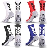 MENDENG Men's Grip Socks - Non Slip Soccer & Hospital Socks