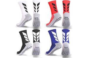 MENDENG Mens Grip Socks Soccer Non Slip Socks for Men Anti Slip Hospital Socks Grippers Non Skid Training Athletic Socks