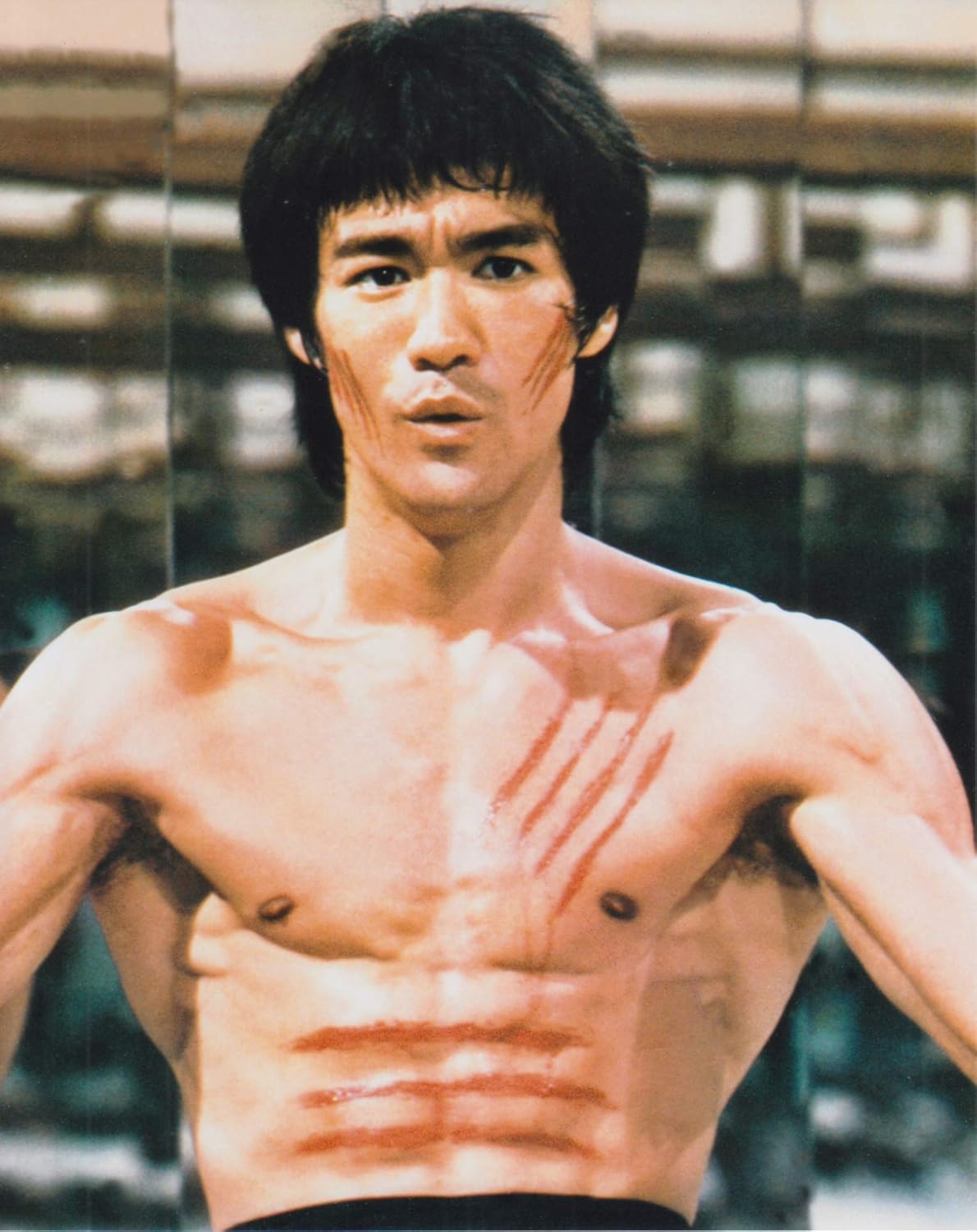 直輸入 大きな写真 燃えよドラゴン ブルース リー カラーの一枚 おもちゃ雑貨 おもちゃ Amazon