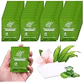 Makeup Remover Wipes Bulk Individually Wrapped,Aloe Vera Scent,Travel Makeup Wipes Individual Gentle Cleansing for Face Clean