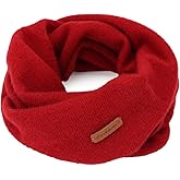 HOPETLA 100% Cashmere Neck Gaiter for Men Women Warm Soft Knitted Scarf for Men Women