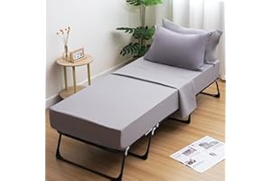 Cot Sheets Set 31" x 75" x 9", 4 Piece Cot Size Sheets Set Fitted with Narrow Twin/Camp Bunk/Rvs Bunk/Guest Beds/Army Cots/Tr