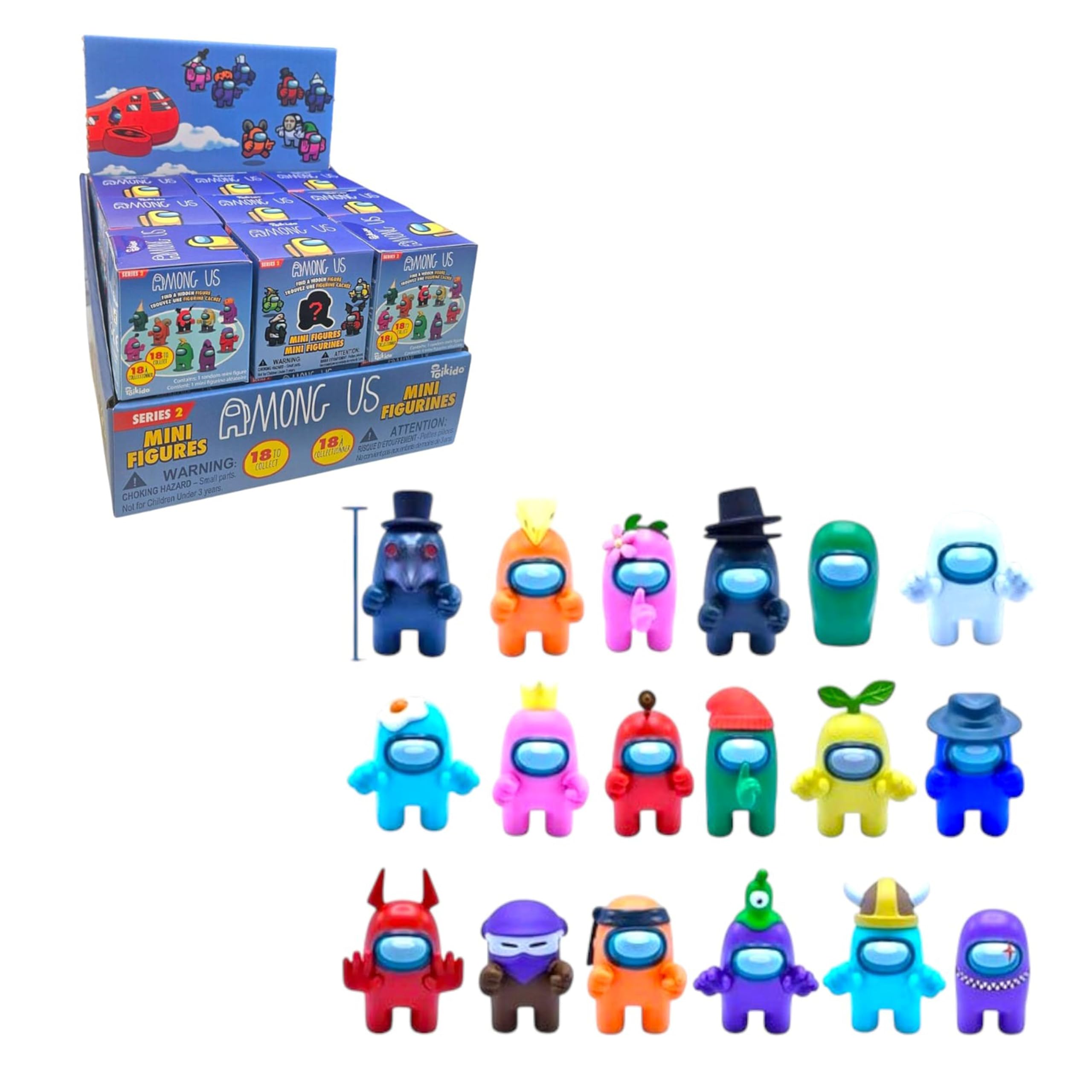 Among Us Series 2 Crewmate Stamper Figures 12-Pack Deluxe Box