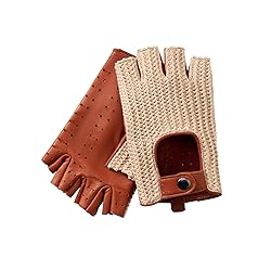 Hanotolo Fingerless Driving Gloves for Men– Soft