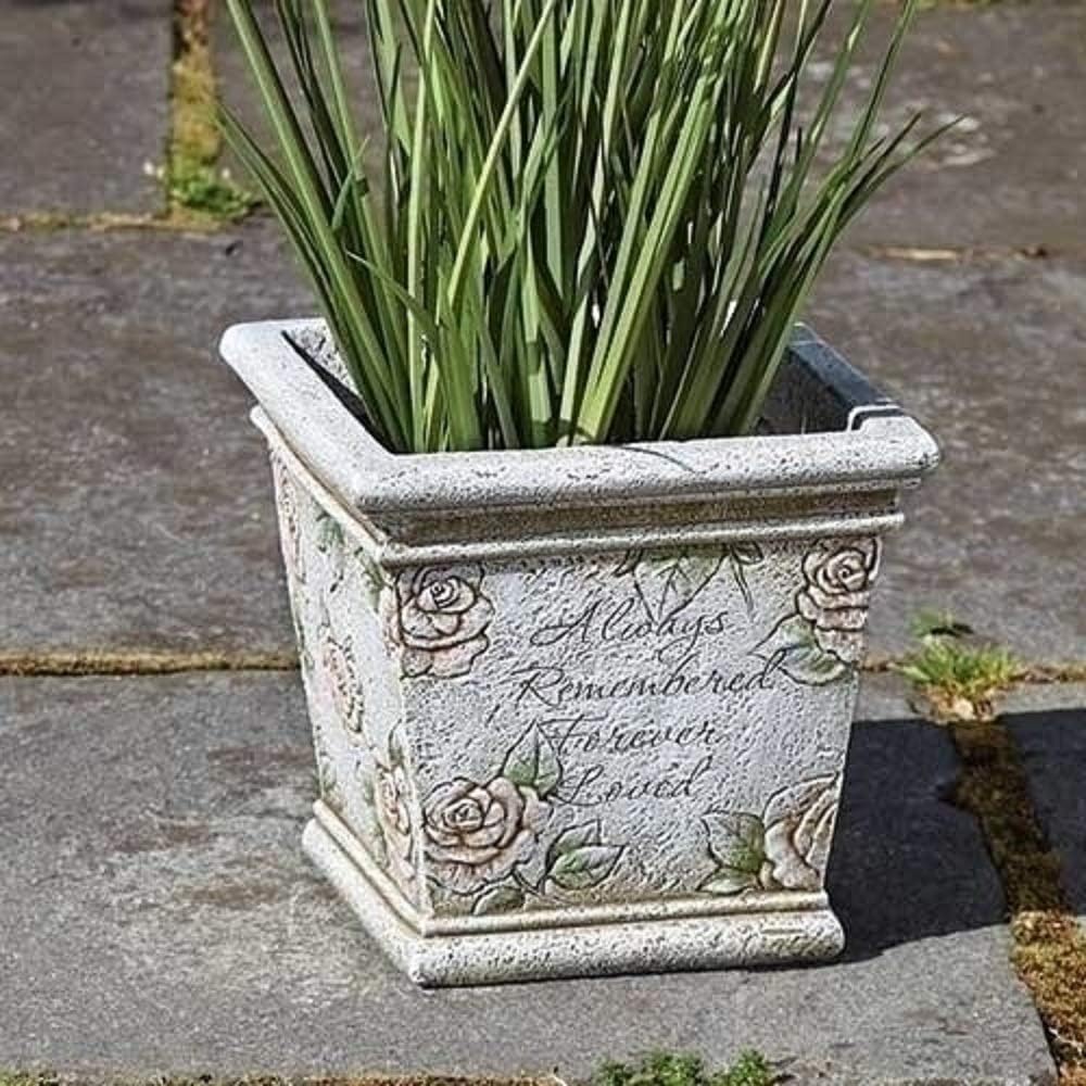 Roman Memorial Planter with Verse Garden, 7inch Garden & Outdoor