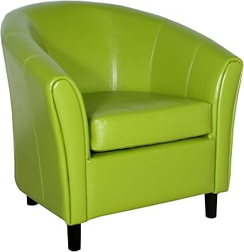 Amazon Com Best Selling Napoli Lime Green Leather Chair Kitchen