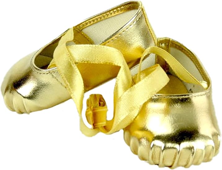 gold ballerina slippers
