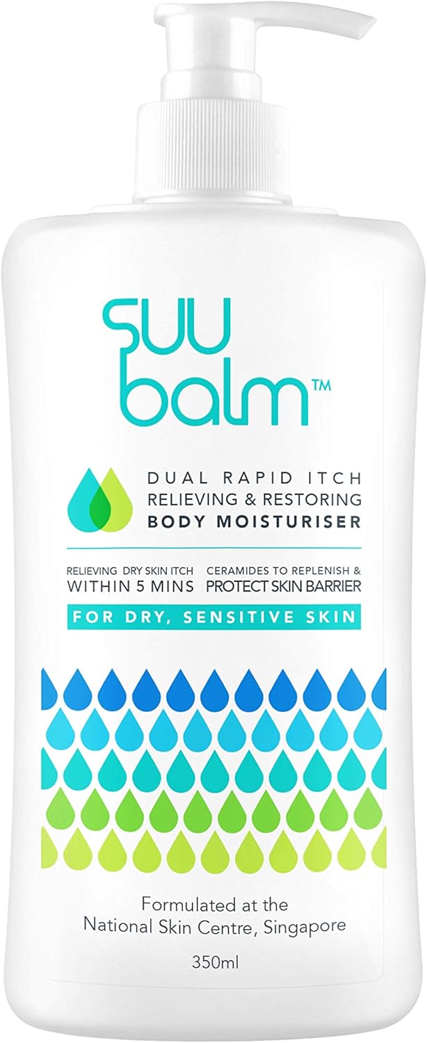 Suu Balm Fast Itching Relief Cream, Anti Itch Lotion for Sensitive Skin Eczema, Psoriasis & Extreme, Very Severe & Dry Skin