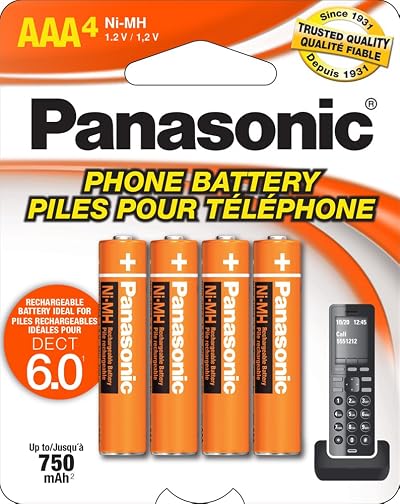 Panasonic HHR-4DPA/4B AAA NiMH Rechargeable Batteries 4 Pack OEM