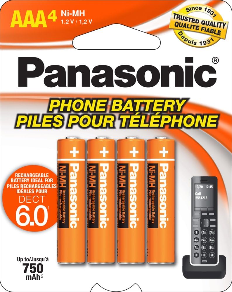 Panasonic HHR-4DPA/4B AAA NiMH Rechargeable Batteries 4 Pack OEM
