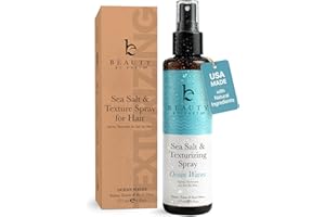 Beauty by Earth Sea Salt Spray for Textured Beach Waves & Volume - USA Made with Organic Ingredients, Texturing and Volumizing Spray for Fine Hair for Men & Women