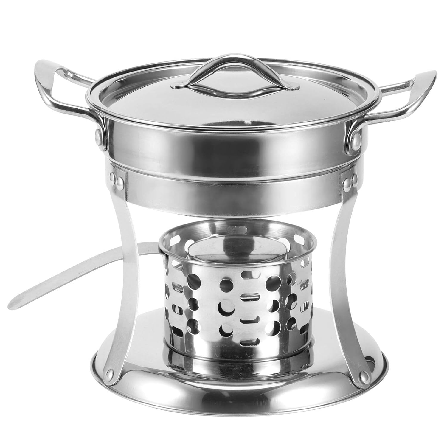 Buy Hot Pot Stove, 17Cm Stainless Steel Hot Pot Stove Outdoor Camping