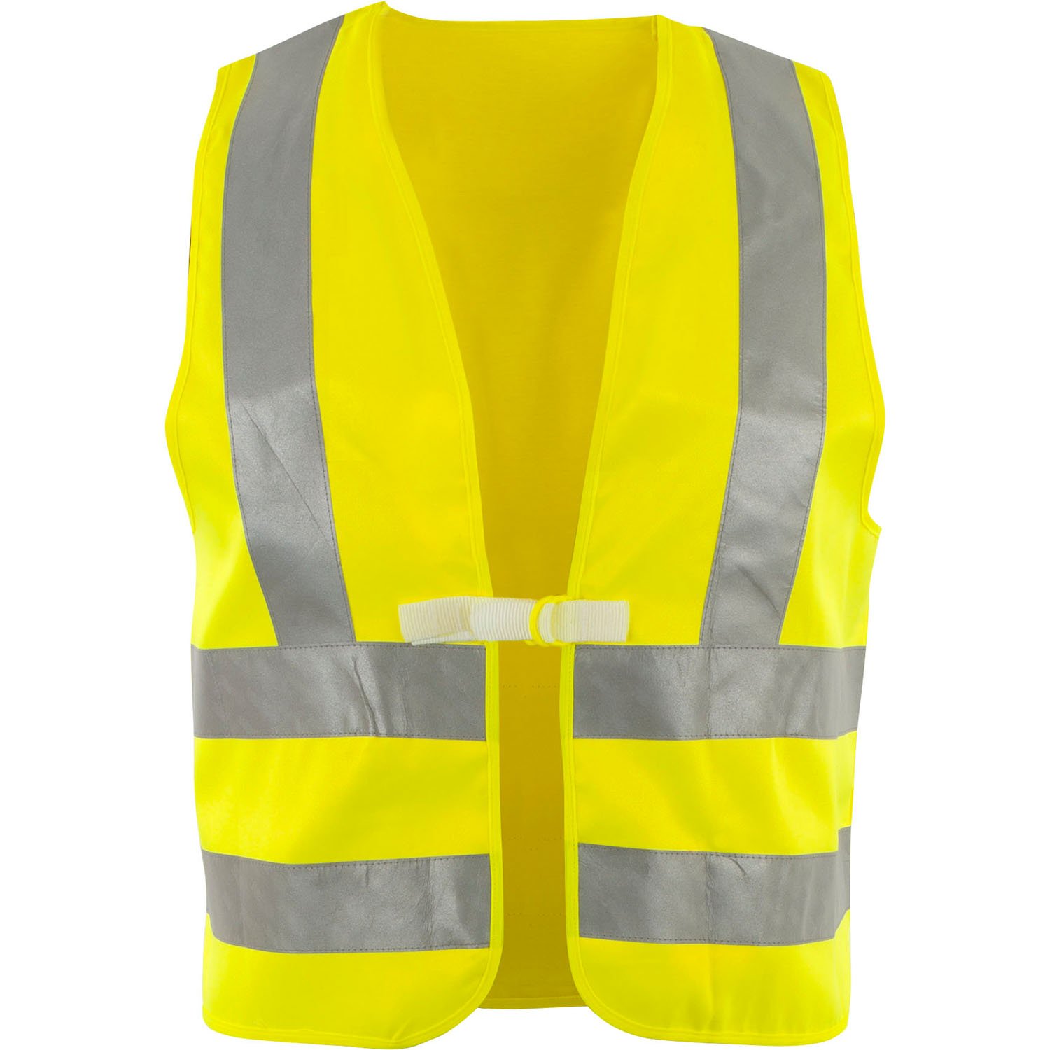 Asatex WTGP3 High Visibility Vest with Double Ring Closure, Bright Yellow