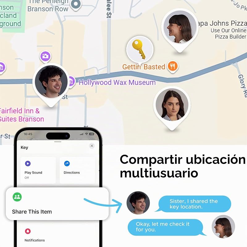 Suporte FineTrack Duo para iOS Find My ou Android Find Hub Smart Finder USB C Carregamento Bluetooth Localizador SmartTag Rastreador de chaves Carteira de bagagem Mochila de bicicleta Mochila (4 peças)
