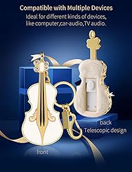 ZJR USB Flash Drives 128gb Cute Violin Shape Thumb