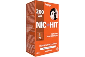 Nic-Hit Quit Smoking Aid Nicotine Spray Orange Flavor 1mg - 200 Sprays